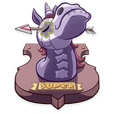 Undead Unicorn WhatsApp Sticker #6