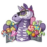 Undead Unicorn WhatsApp Sticker #7