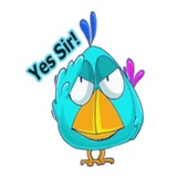 Bored Chick WhatsApp Sticker #11