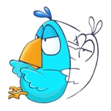 Bored Chick WhatsApp Sticker #15
