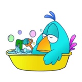 Bored Chick WhatsApp Sticker #17