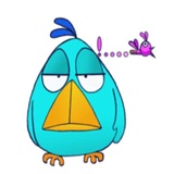 Bored Chick WhatsApp Sticker #19