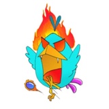 Bored Chick WhatsApp Sticker #3