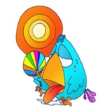 Bored Chick WhatsApp Sticker #6