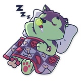 Creepy Wolf WhatsApp Sticker #11