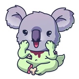 Creepy Wolf WhatsApp Sticker #13