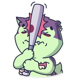 Creepy Wolf WhatsApp Sticker #14