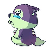 Creepy Wolf WhatsApp Sticker #17