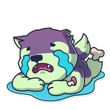 Creepy Wolf WhatsApp Sticker #18