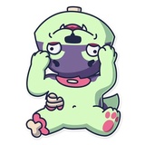 Creepy Wolf WhatsApp Sticker #22