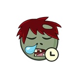 Zombie Emoji WhatsApp Sticker #3