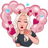 Blonde WhatsApp Sticker #19