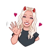 Blonde WhatsApp Sticker #26