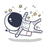 Cool Astronaut WhatsApp Sticker #10