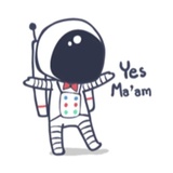 Cool Astronaut WhatsApp Sticker #14