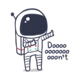 Cool Astronaut WhatsApp Sticker #15