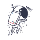 Cool Astronaut WhatsApp Sticker #28