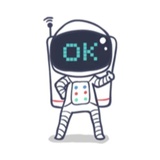 Cool Astronaut WhatsApp Sticker #3