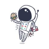Cool Astronaut WhatsApp Sticker #30