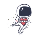 Cool Astronaut WhatsApp Sticker #7