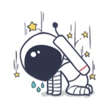 Cool Astronaut WhatsApp Sticker #9