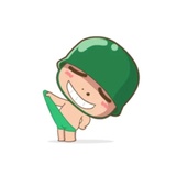 Baby Soldier WhatsApp Sticker pack