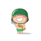 Baby Soldier WhatsApp Sticker #2