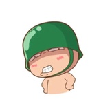 Baby Soldier WhatsApp Sticker #8