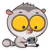 Bin the Lemur WhatsApp Sticker #30