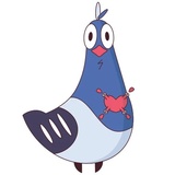 Bird Pigeon WhatsApp Sticker #6