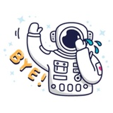 Cosmonaut WhatsApp Sticker #10