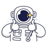 Cosmonaut WhatsApp Sticker #11