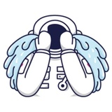 Cosmonaut WhatsApp Sticker #17