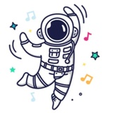 Cosmonaut WhatsApp Sticker #18