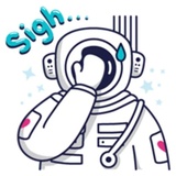 Cosmonaut WhatsApp Sticker #19