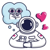 Cosmonaut WhatsApp Sticker #5