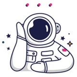 Cosmonaut WhatsApp Sticker #8