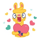 Crazy Llama WhatsApp Sticker #11