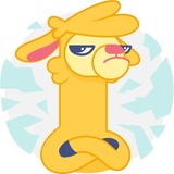 Crazy Llama WhatsApp Sticker #12