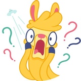 Crazy Llama WhatsApp Sticker #15