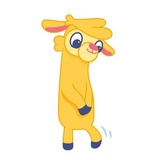 Crazy Llama WhatsApp Sticker #25