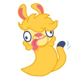 Crazy Llama WhatsApp Sticker #26