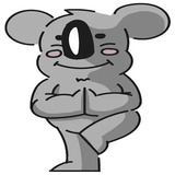 Cute Koala WhatsApp Sticker #11