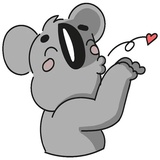 Cute Koala WhatsApp Sticker #18