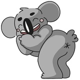 Cute Koala WhatsApp Sticker #21