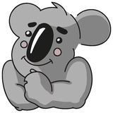 Cute Koala WhatsApp Sticker #22