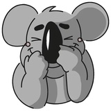 Cute Koala WhatsApp Sticker #23