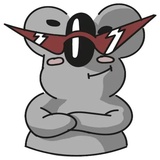 Cute Koala WhatsApp Sticker #6