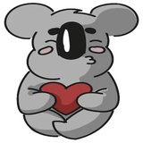 Cute Koala WhatsApp Sticker #8