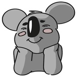 Cute Koala WhatsApp Sticker #9